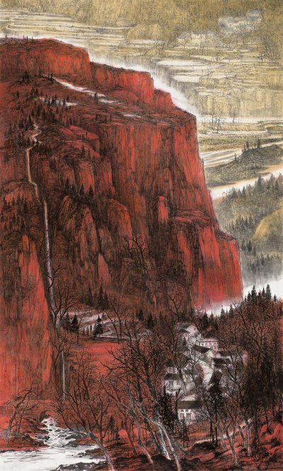 回望远山240cmx140cm