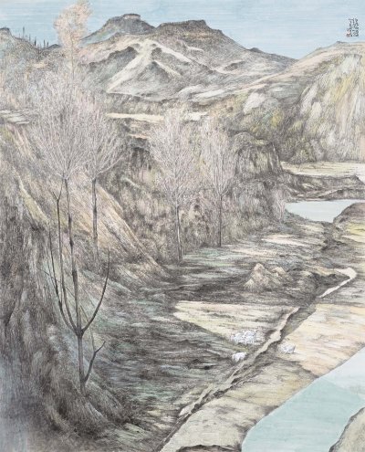 《午后的崮乡》240x190cm