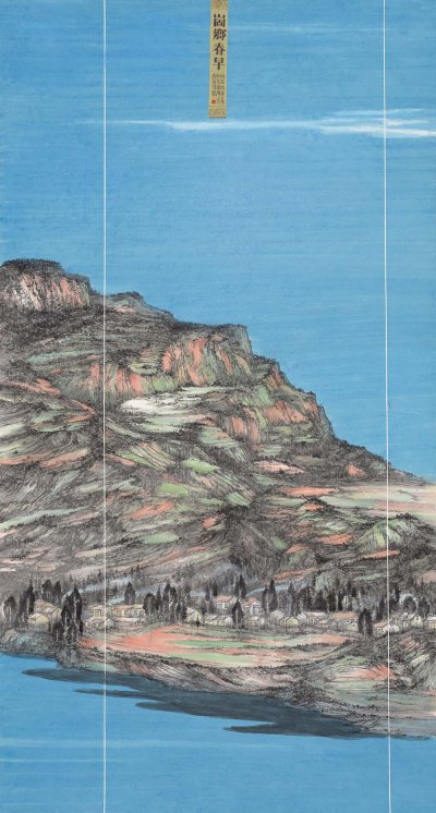 《崮乡春早》180x97cm